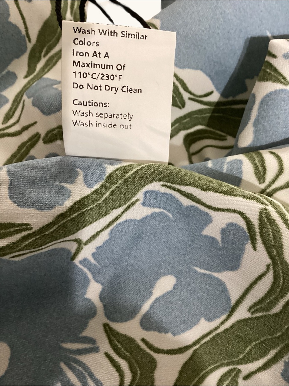 🦋Elegant Blue Floral print halter neckline 
Midi Dress Large NWT - Picture 6 of 13